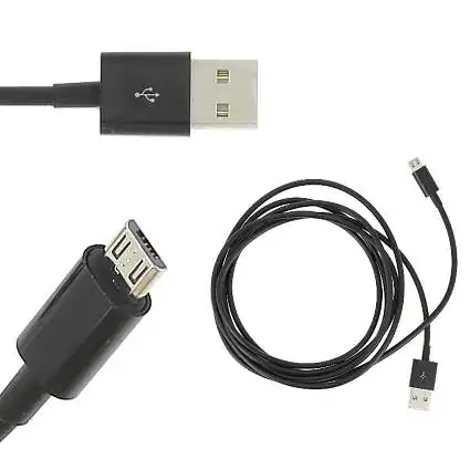 Présentation Câble USB vers Micro USB 2m Charge et Synchronisation Noir