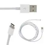 Présentation Câble USB vers Micro USB 2m Charge et Synchronisation Blanc