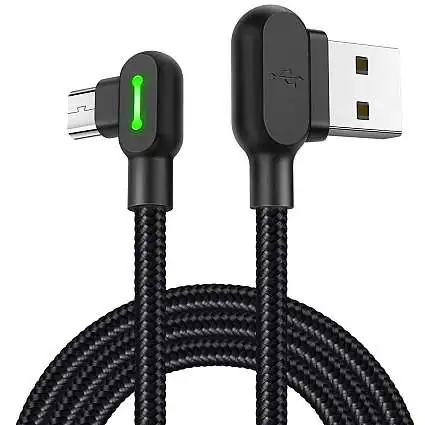 Présentation McDodo Câble USB vers Micro-USB Renforcé et Coudé 90° 180 cm Noir