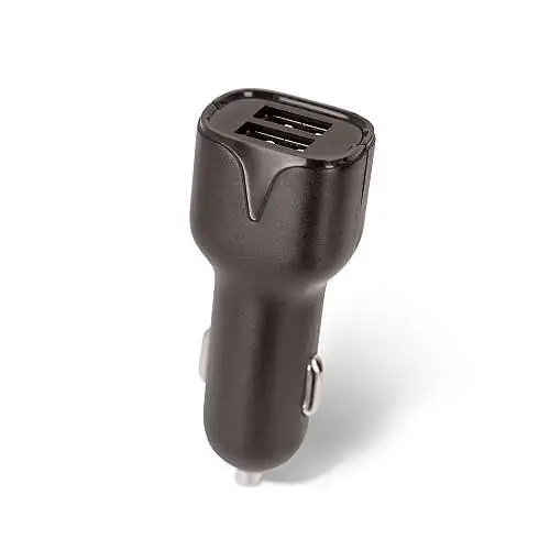 Setty Chargeur Voiture 2 ports USB Noir 2,4A