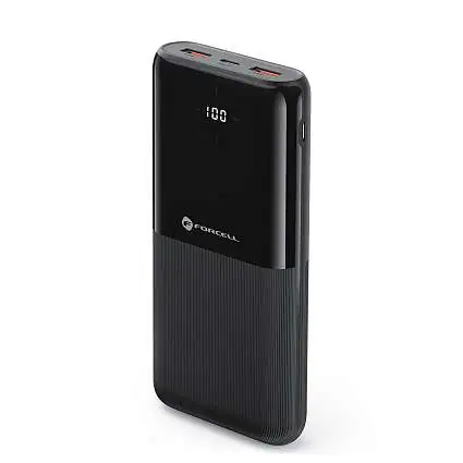 Présentation Batterie externe FORCELL F-ENERGY 20 000 mAh 20W PD QC3.0 noire