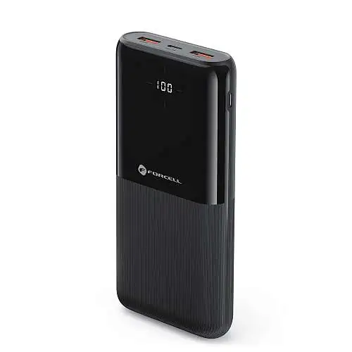 Batterie externe FORCELL F-ENERGY 20 000 mAh 20W PD QC3.0 noire