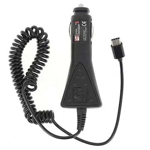 Chargeur Voiture USB-C 130 cm Noir 2,1A