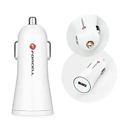 Présentation Forcell Chargeur Voiture USB 2A Quick Charge 3.0 Blanc