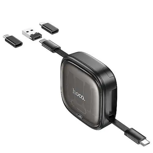 HOCO Cable retractable embouts universels PD 3A 60W U140 0,95 m