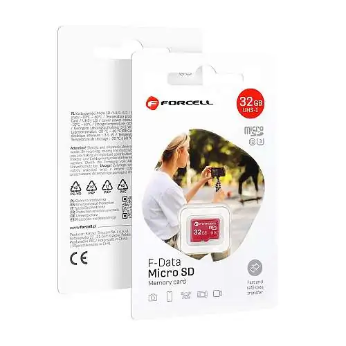 Carte Mémoire Forcell 32GB UHS-I U3 Class 10 – Stockage Haute Performance