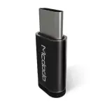 Présentation Adaptateur Charge et Synchro Micro USB (Fem) vers USB-C (Mâle) Noir