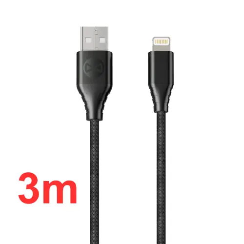 Câble USB-A vers Lightning 3m 2,4A – Forever CORE | iPhone & iPad