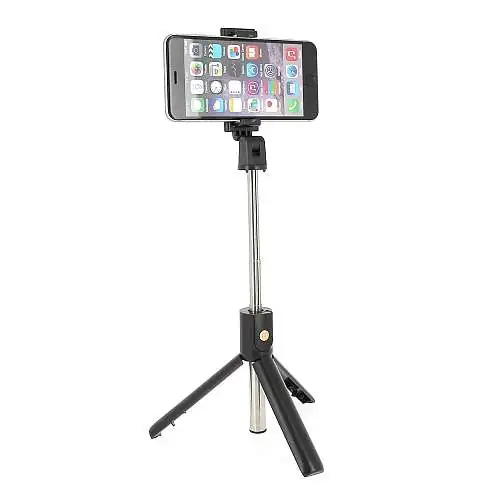 Perche Selfie avec Trépied et Télécommande Bluetooth Télescopique 60 cm