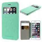Présentation Goospery Housse Rabat Fenêtre pour iPhone SE 2020 (6/6s) Vert Cyan