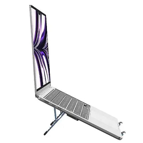 Support de bureau pliable Forcell F-Grip Fold Stand H Pro – Aluminium, réglable, gris