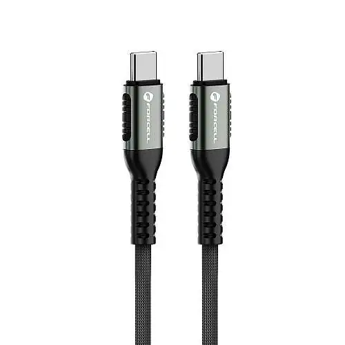 Câble Court 0,25m USB-C vers USB-C FORCELL F-ENERGY C260 QC4.0 PD 5A 100W