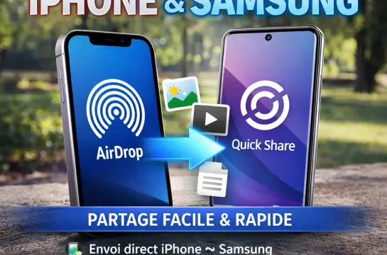 Enfin le AirDrop entre Samsung et Apple !