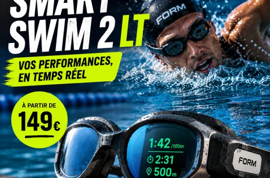 FORM Smart Swim 2 LT : les lunettes de natation connectées deviennent enfin plus accessibles