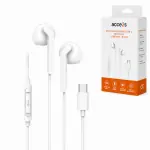 Présentation Écouteurs Filaire USB-C Blue Star PA-M15C-R – 1,2 m – Blanc