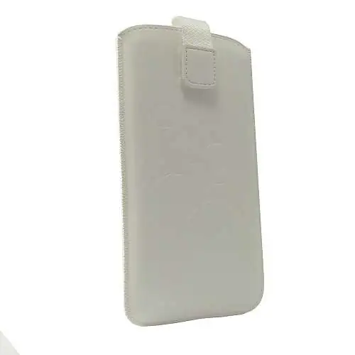 Etui Pochette pour iPhone SE 2020 (6/6s) Cuir Blanc Décor Cercles