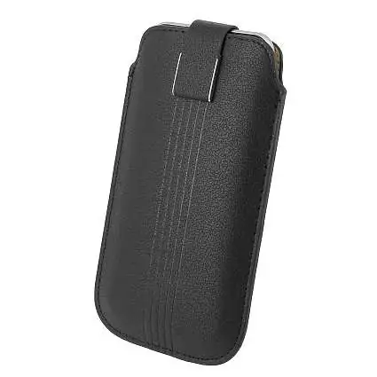 Présentation Etui Pochette SmartPhone 4,8  Eco Cuir Noir Sport