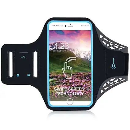 Présentation Housse Brassard Sport Premium Smartphone 5 pouces, Couleur Noir
