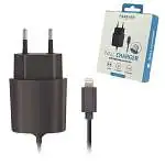 Présentation Chargeur Secteur Port Lightning 2A Forever Noir Filaire 120 cm