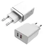 Présentation Chargeur Rapide 23W Mcdodo Quick Charge 2 ports USB Blanc