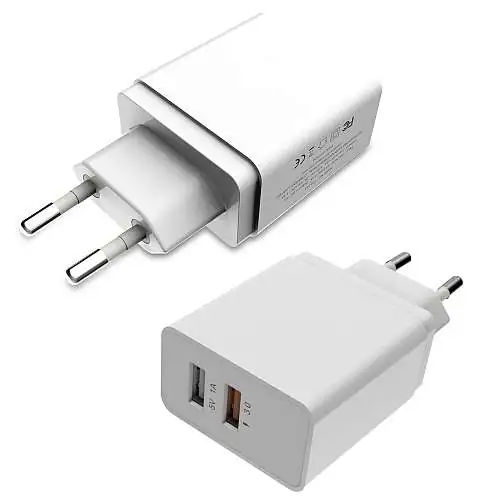 Chargeur Rapide 23W Mcdodo Quick Charge 2 ports USB Blanc