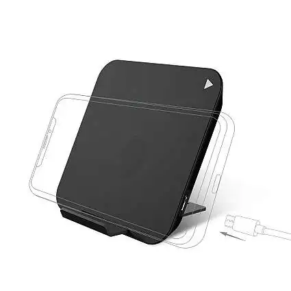 Présentation Chargeur Induction Quick Charge 10W Mcdodo Noir Support Bureau