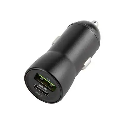 Présentation Chargeur Voiture Rapide maXlife 20W double port USB + USB-C PD 3.0 & QC 4.0 Noir