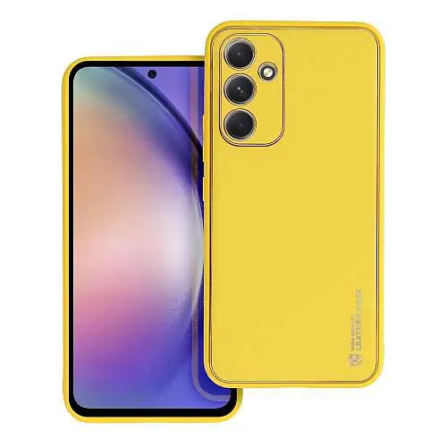 Coque Éco Cuir Summer pour Samsung Galaxy A54 5G Couleur Jaune