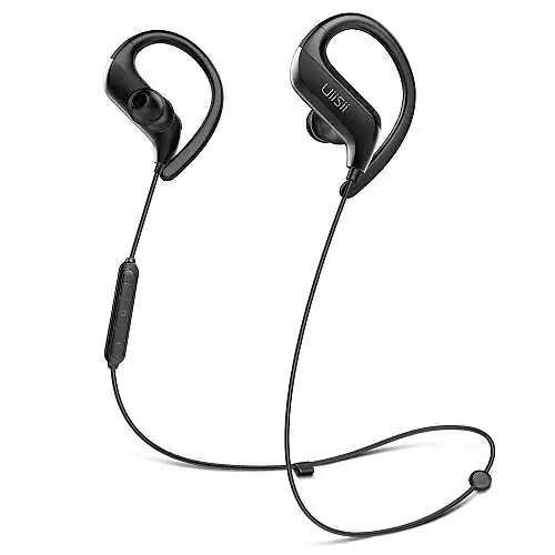 UiiSii Casque Audio Sport Bluetooth Premium Confort Noir BT100