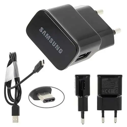 TC USB SAM 2A + CAB TYPE-C NOIR