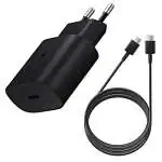 Présentation Samsung Chargeur Original Ultra Rapide 25W + Câble 1,80m Noir
