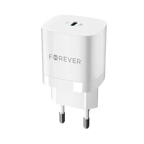 Chargeur Rapide Forever GaN 33W USB-C PD 3.0 Blanc