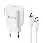 Présentation Chargeur Rapide Forever GaN 33W + Câble USB-C QC 4.0 Blanc
